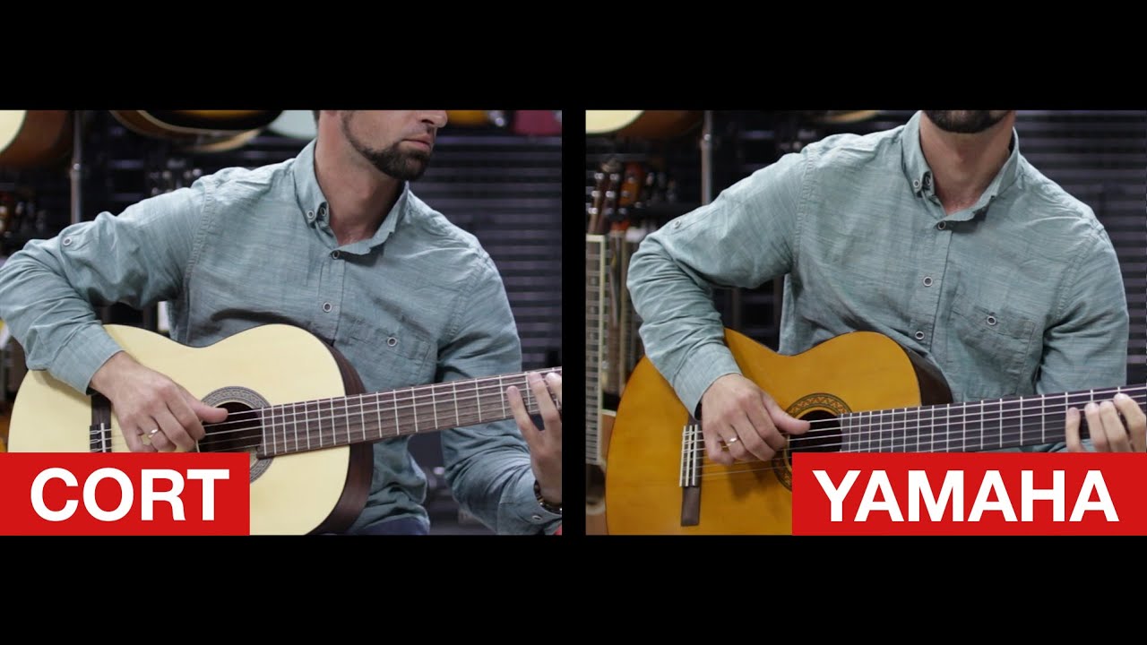 Yamaha C40 vs Cort AC100 🎸 Какая Гитара ЛУЧШЕ?