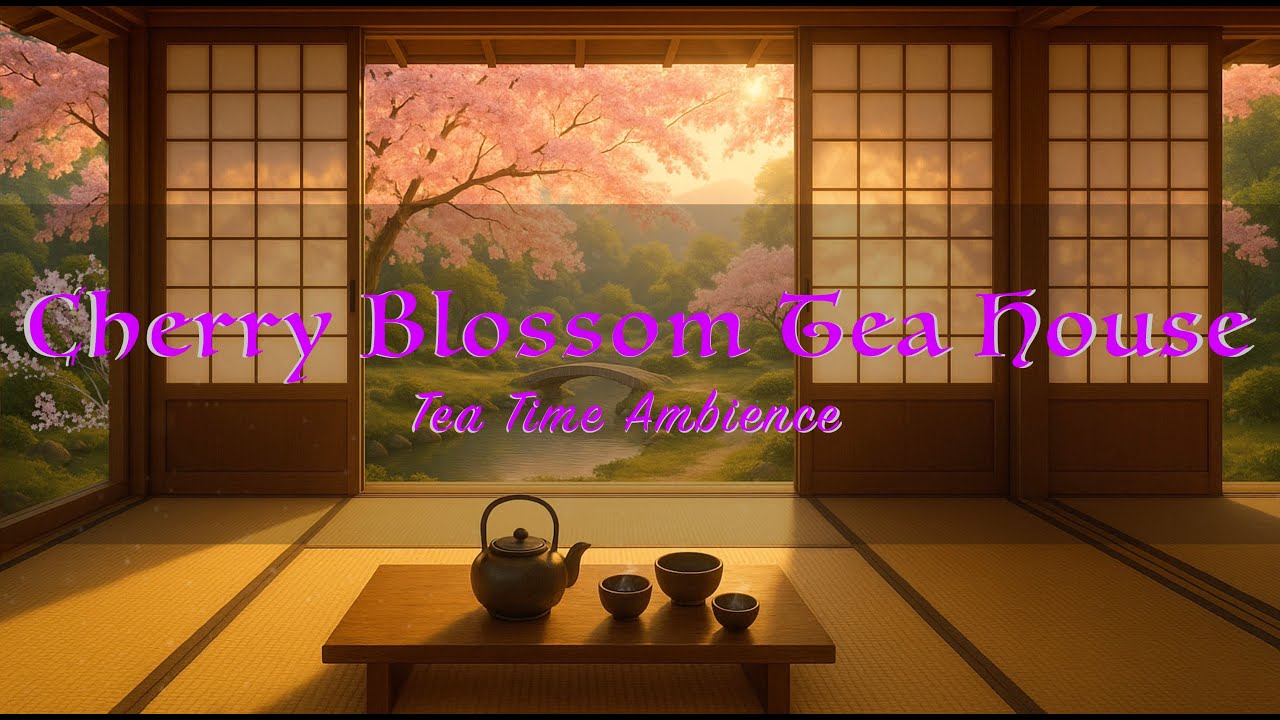 Cherry Blossom Tea House  |  Tea Time Ambience 🍵