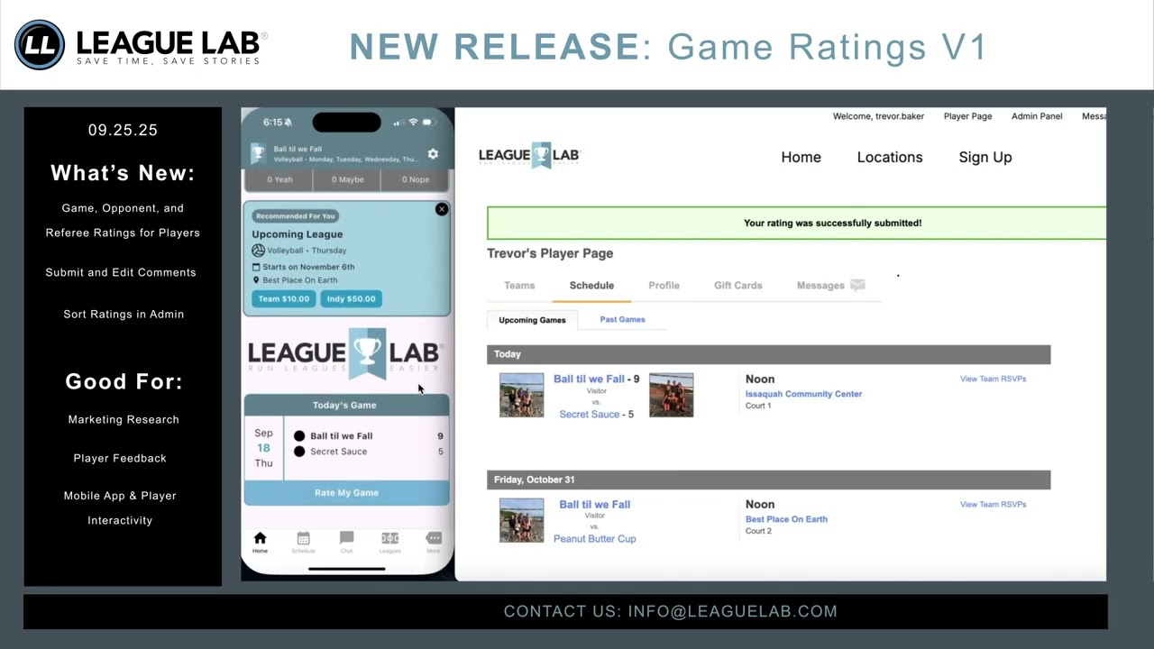 9.25.25 Release - Game Ratings