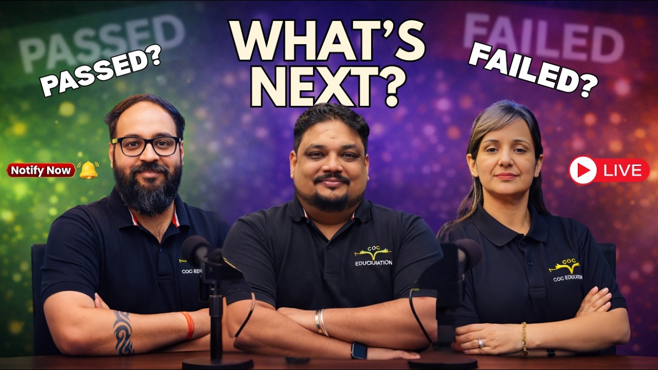 CMA Result Out! Post Result Discussion | What’s Next Strategy & Live Query Session