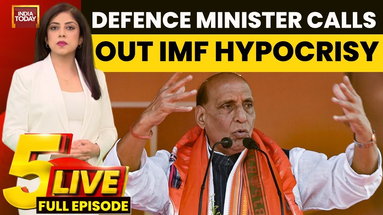5ive Live with Sneha Mordani: Defence Minister's Bhuj Air Base Visit | Rajnath Singh Warns Pakistan