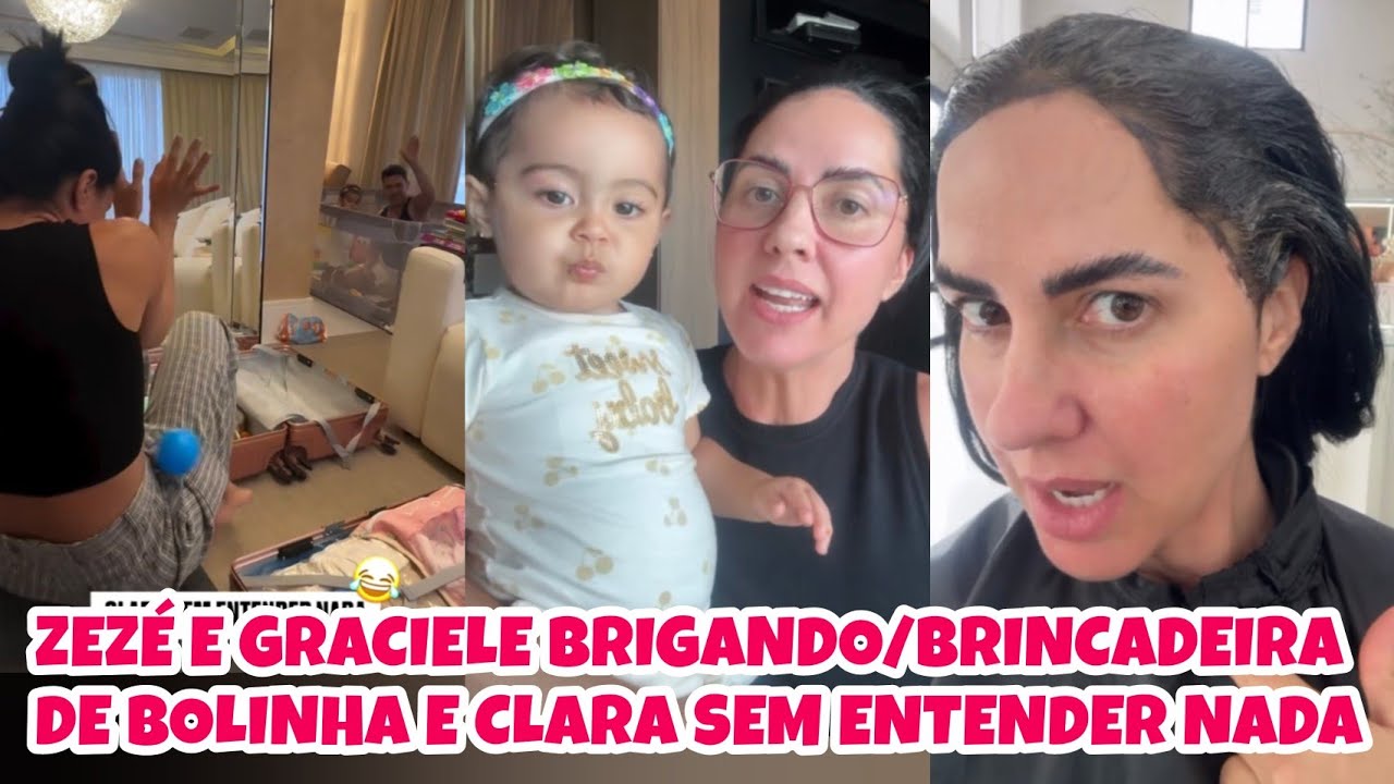 A CLARA DEU FEBRE NOVAMENTE | GRACIELE FOI PINTAR OS CABELOS BRANCOS #zezédicamargo #gracielelacerda
