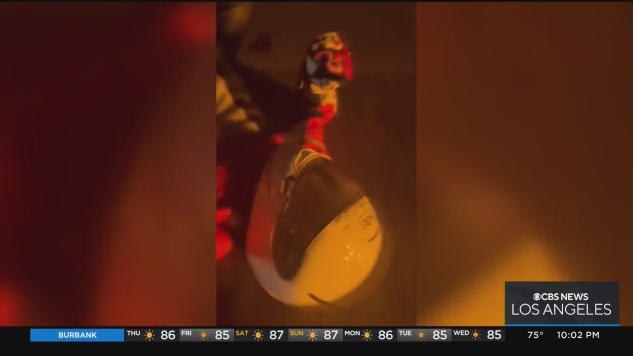 Good Samaritan rescues injured motorcyclist lying on the middle of 91 freeway in Riverside