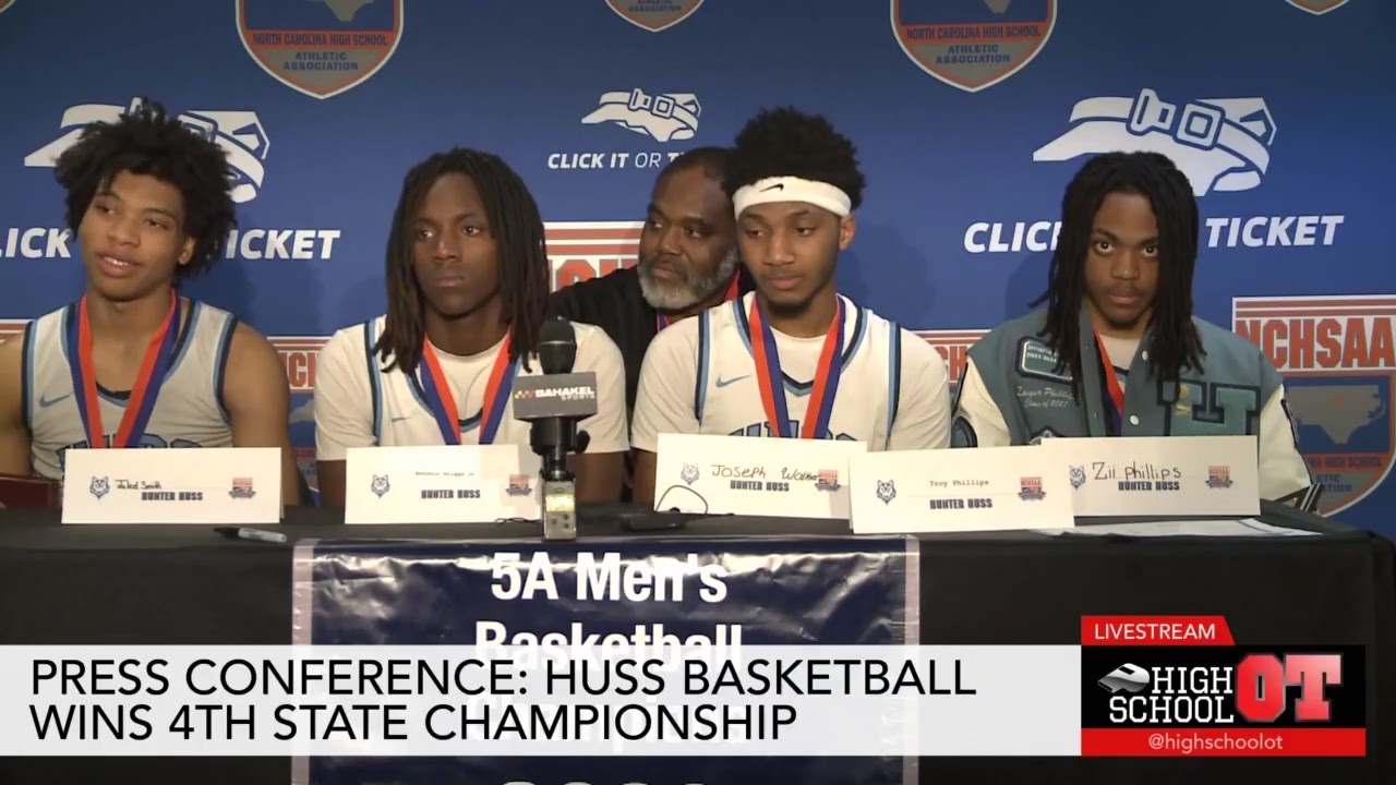 Press Conference: Jaleel Smith, Hunter Huss win school's 4th boys basketball state championship
