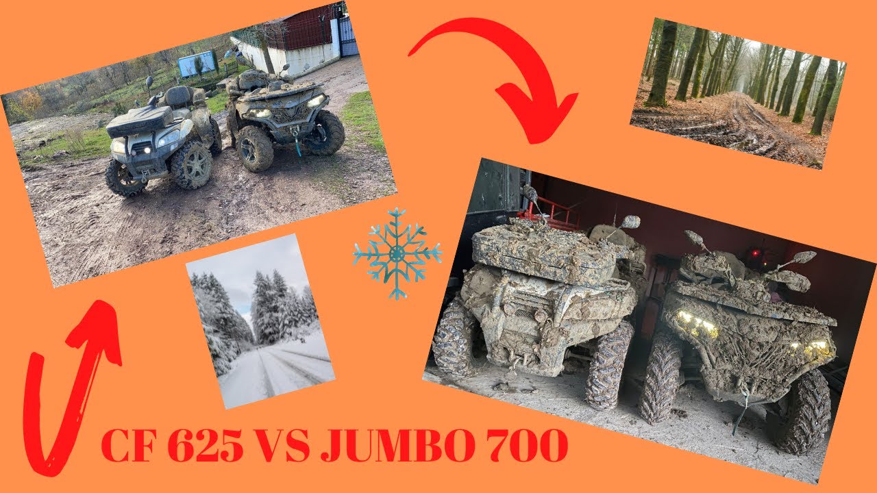 SMC JUMBO 700 VS CF MOTO CFORCE 625 ATV OFF ROAD, ÇAMUR, KAR, ORMAN TEST SÜRÜŞÜ