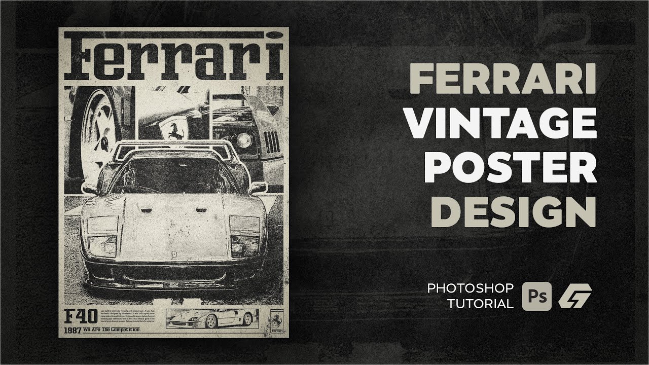How To Make a Vintage Car Poster - Photoshop Tutorial