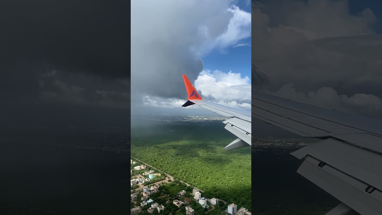 Capturing Rainbow while Landing to Temple City Bhubaneswar 