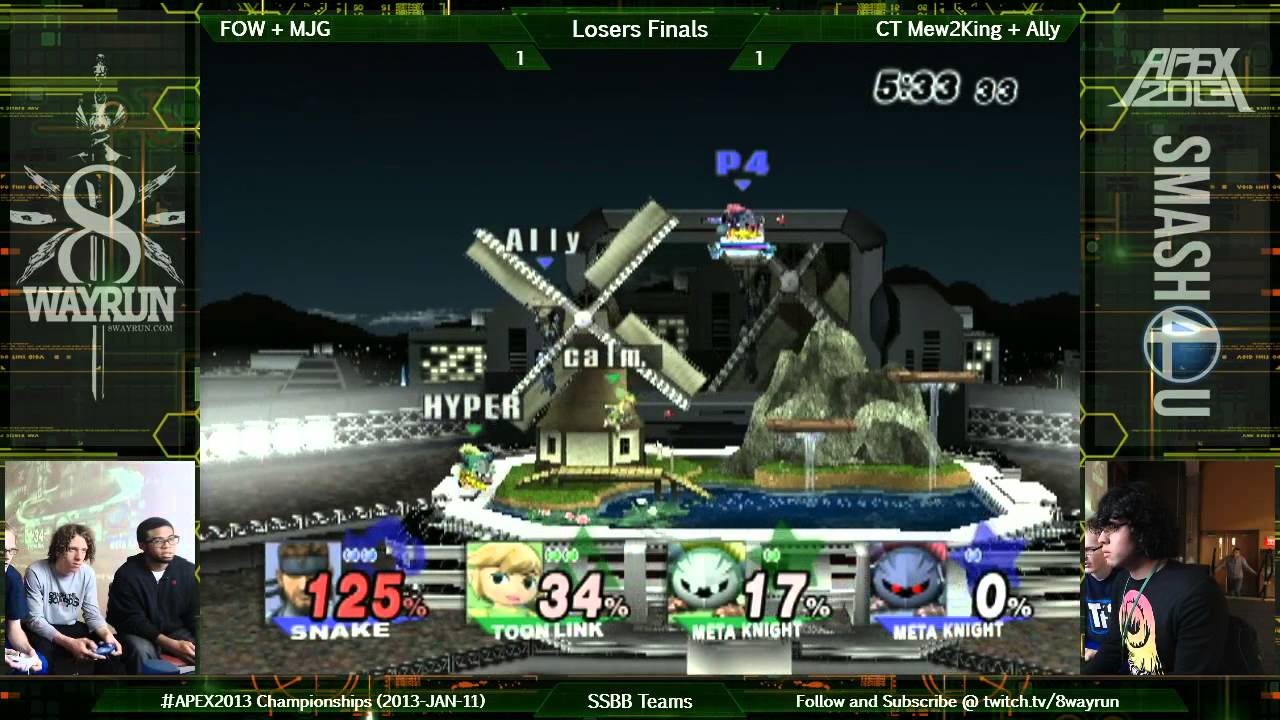 APEX 2013   SSBB Teams LF   FOW + MJG VS CT Mew2King + Ally