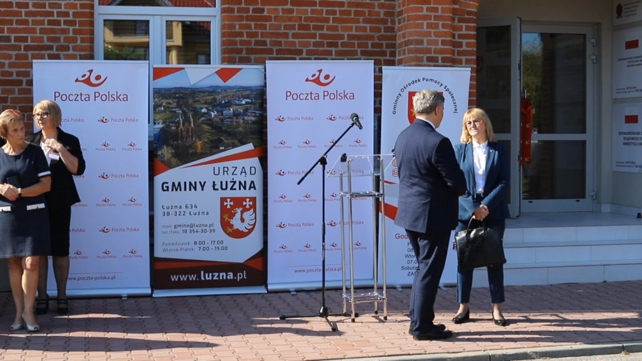Nowa lokalizacja placówki pocztowej w Łużnej (woj. małopolskie) - relacja na żywo