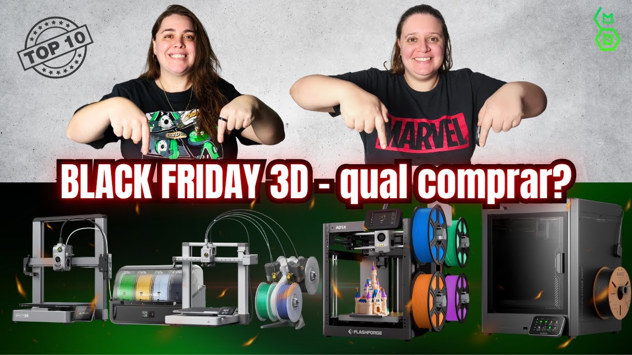 10 Impressoras 3D que Você PRECISA Ficar de Olho na Black Friday 2025! 🔥