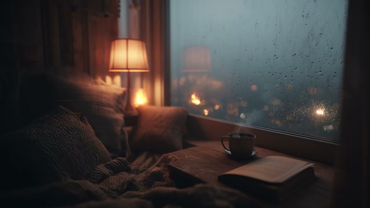 Soft Piano on a Rainy Evening 🌧️ Cozy Night Ambience
