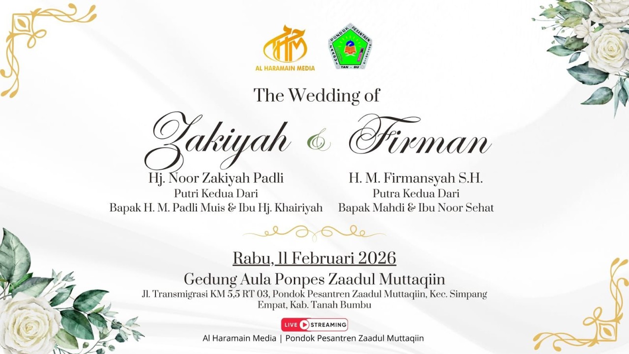 (LIVE) PROSESI AKAD NIKAH & RESEPSI PERKAWINAN 