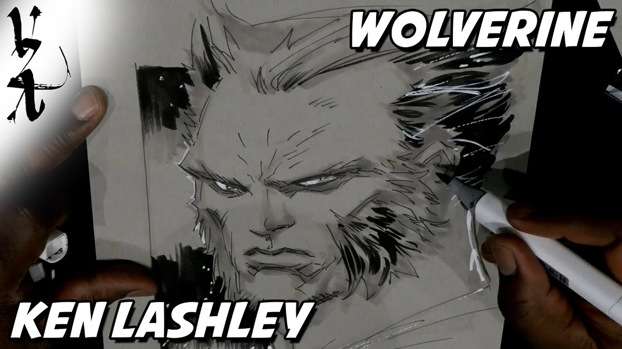 Ken Lashley drawing Wolverine