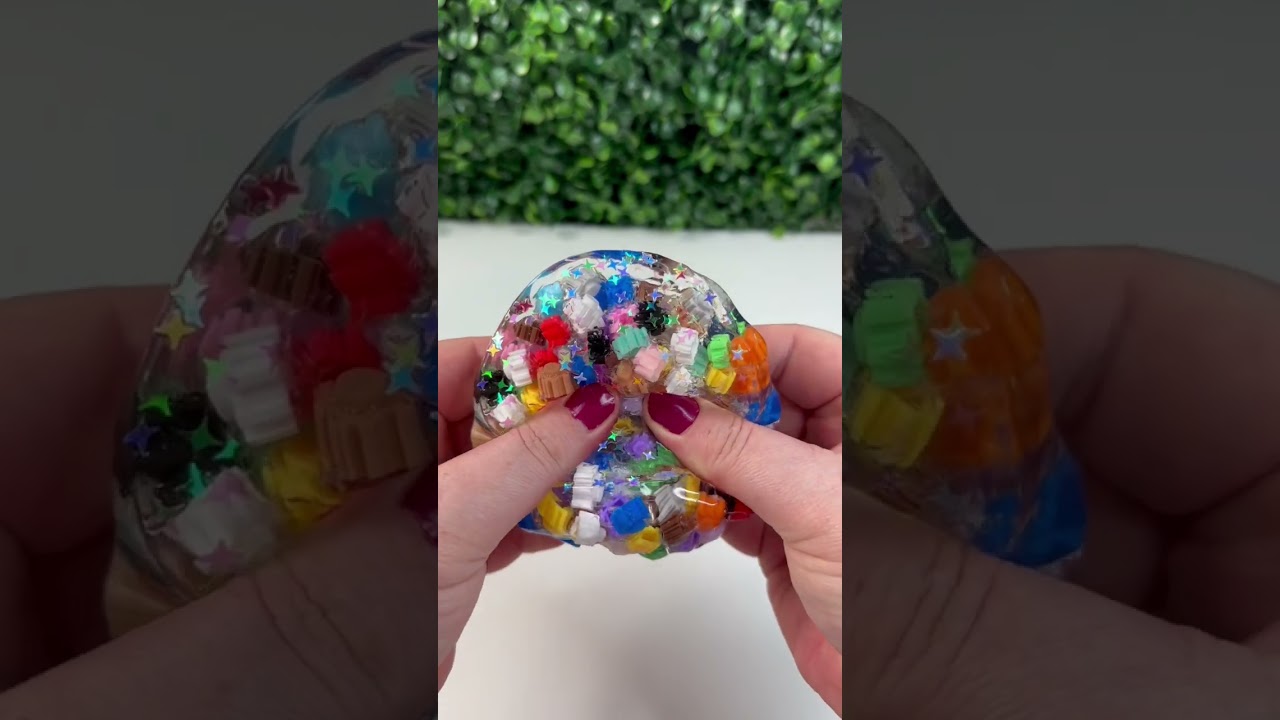 Game Over - Crunchy Block Bead Slime - Oddly Satisfying ASMR -  Emmabeeslimes