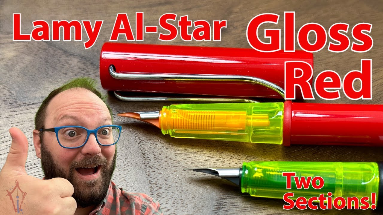 Lamy Al-Star Gloss Red! Limited Edition, Two Nibs, Two Sections, One Notebook!