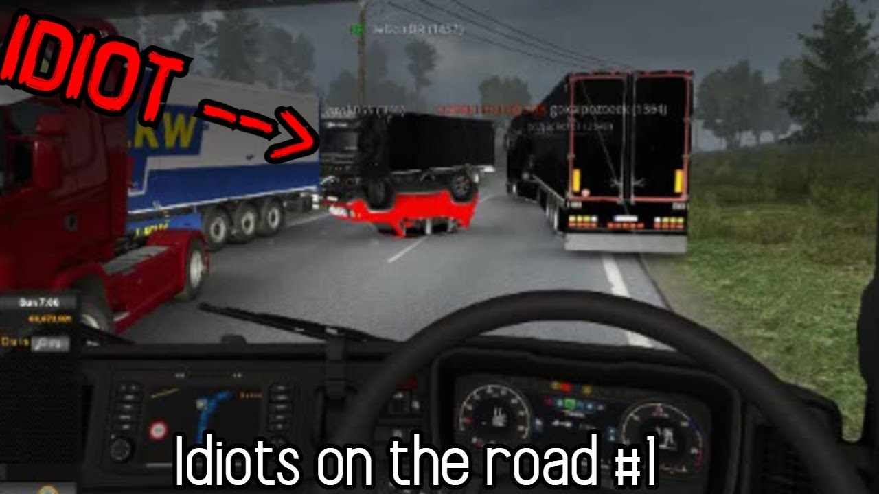 Idiots on the road #1 - ETS2MP | Bad Drivers - Euro Truck Simulator 2 Multiplayer