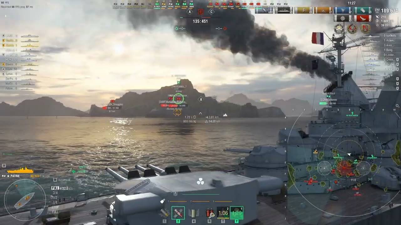 Wows Random Battles (Patrie) [