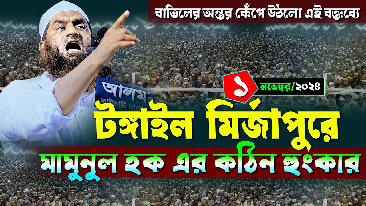 টঙ্গাইলে মামুনুল হকের নতুন ওয়াজ | ১/১১/২০২৪ আল্লামা মামুনুল হক ওয়াজ ২০২৪ | Allama Mamunul Haque waz