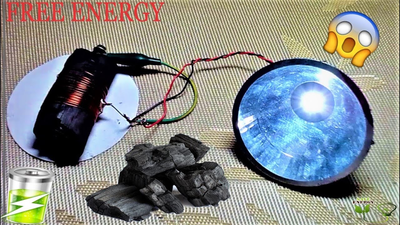 FREE ENERGY FROM CHARCOAL & COPPER ( DIY BATTERY )2019