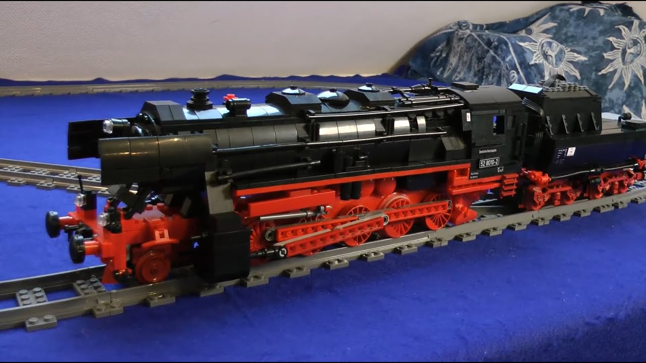 Detail- und Fahrvideo zur Fahrertüchtigung des Rebrickable MOC der Reko BR 52.80 von Topaces