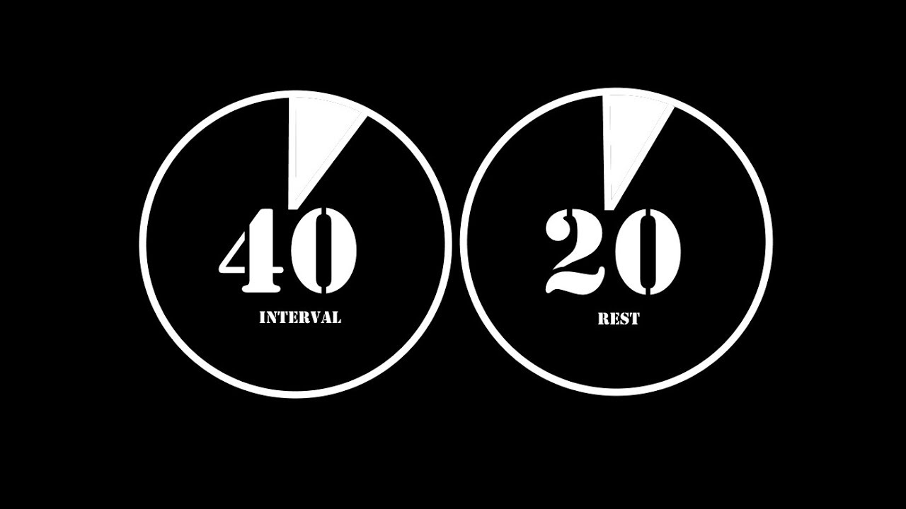 intervalo 40/20 - interval timer 40/20 rest