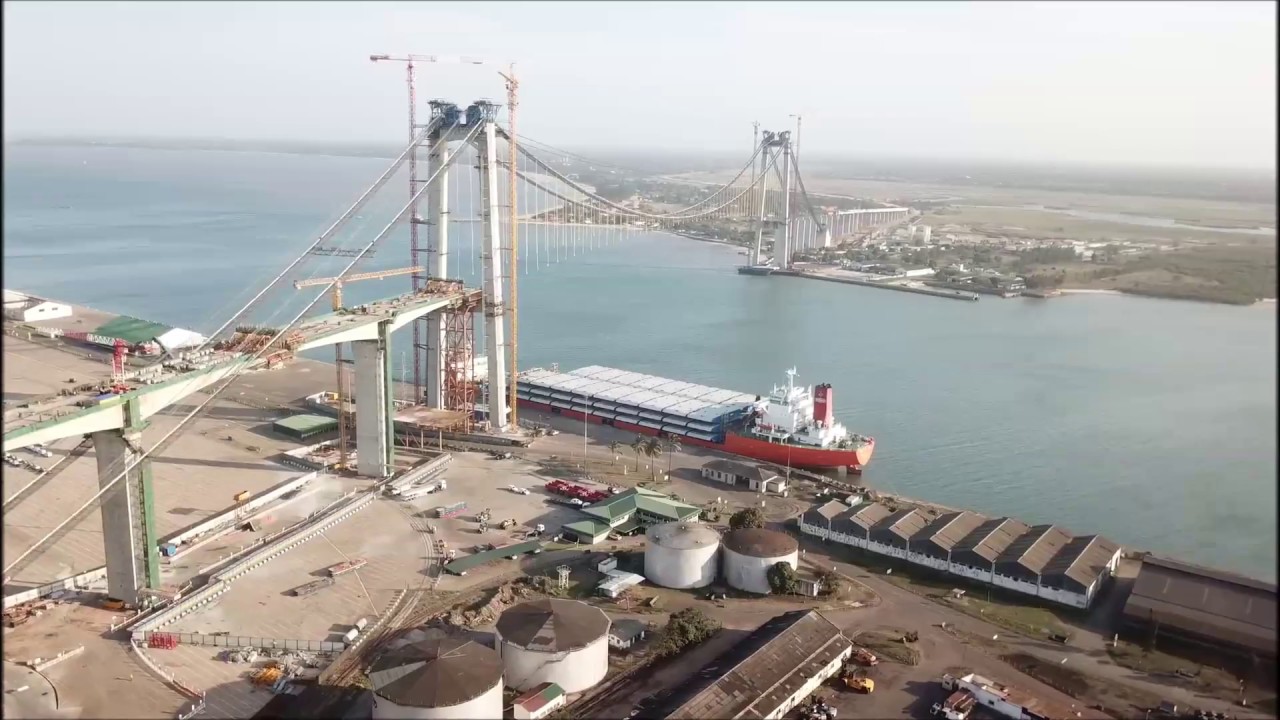 Maputo bridge - drone flight - September 2017