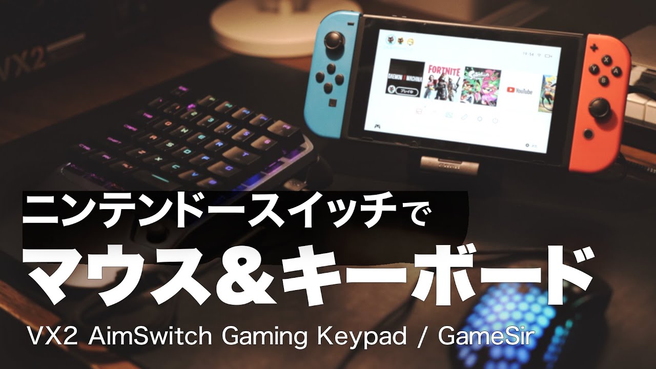 ニンテンドースイッチ × マウス・キーボード / GameSir - VX2 Aimswitch レビュー
