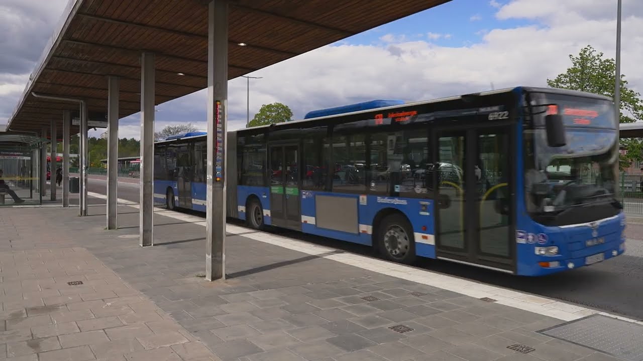 Sweden, Stockholm, bus 178 ride from Danderyds sjukhus to Helenelund