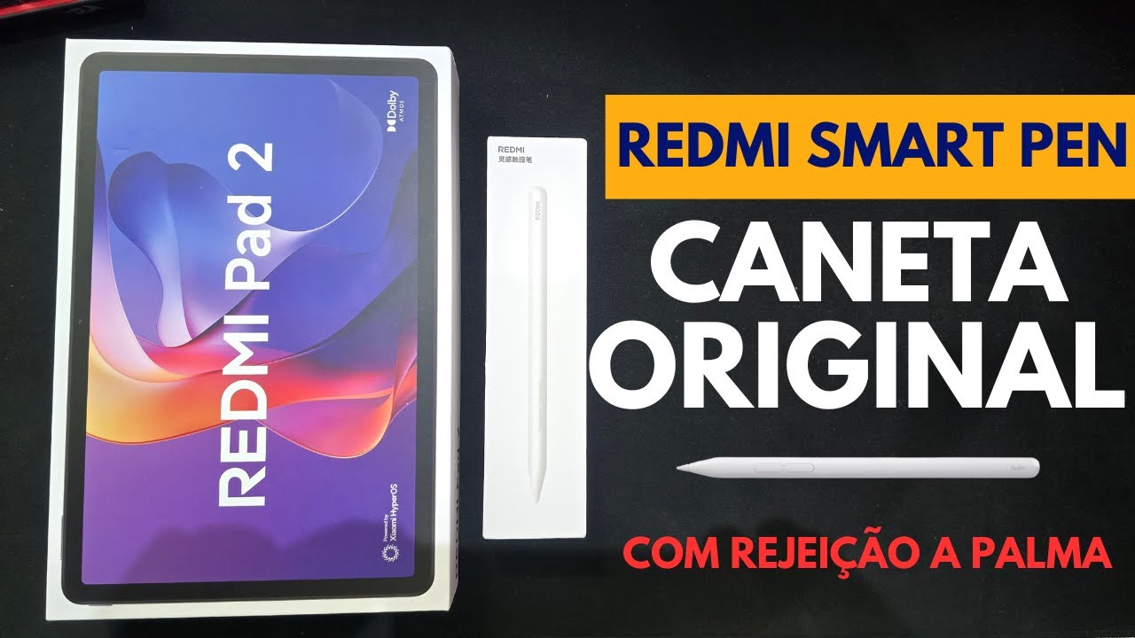 REDMI SMART PEN  Vale a pena? UNBOXING e Testes de REJEIÇÃO de Palma no  TABLET REDMI PAD 2