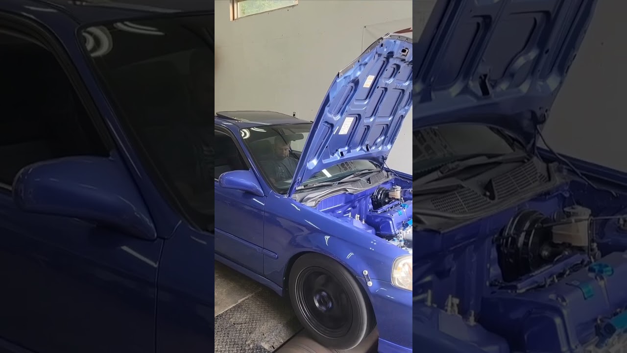Stock K24 Nitrous Dyno #civic #hondacars #kseries #nitro