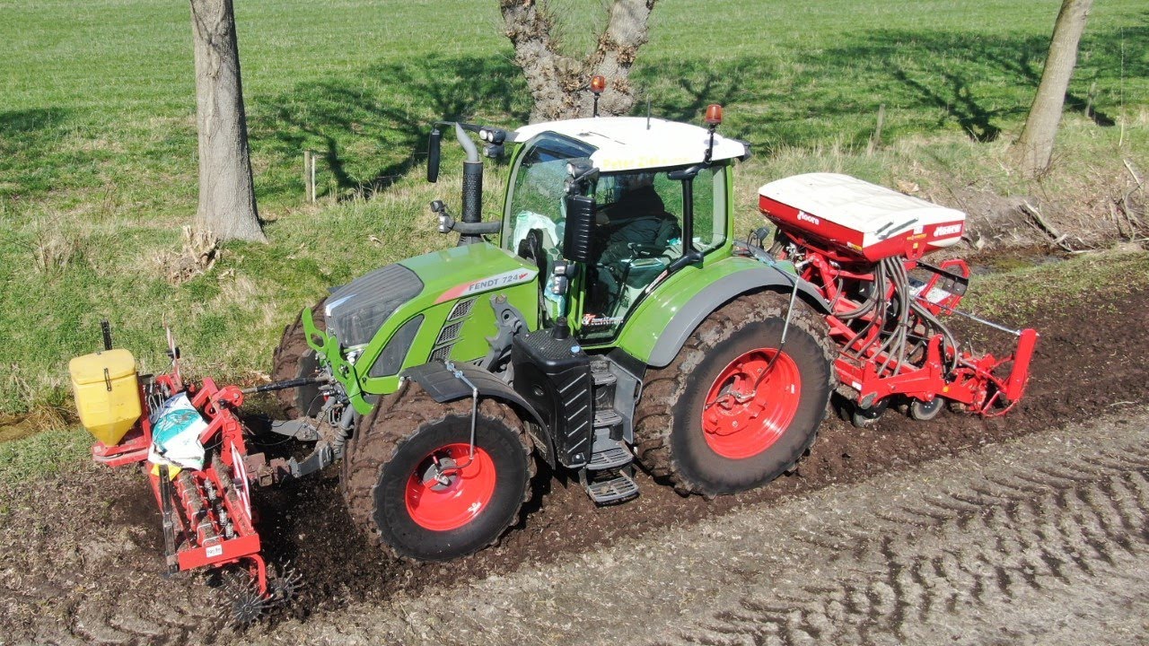 Akkerranden - bufferstroken zaaien met de Moore Unidrill van Peter Ziel
