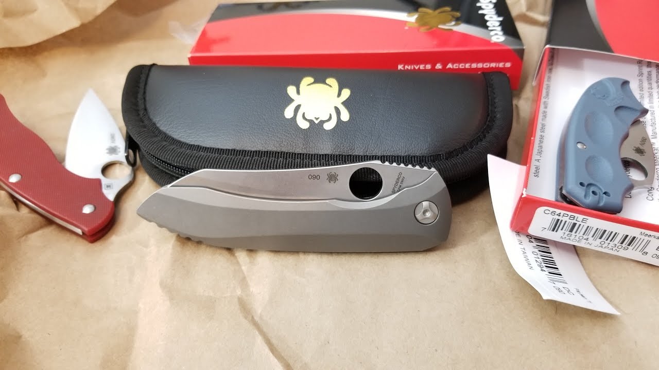 Spyderco Paysan Unboxing! Plus a Sprint Meerkat and UKPK!