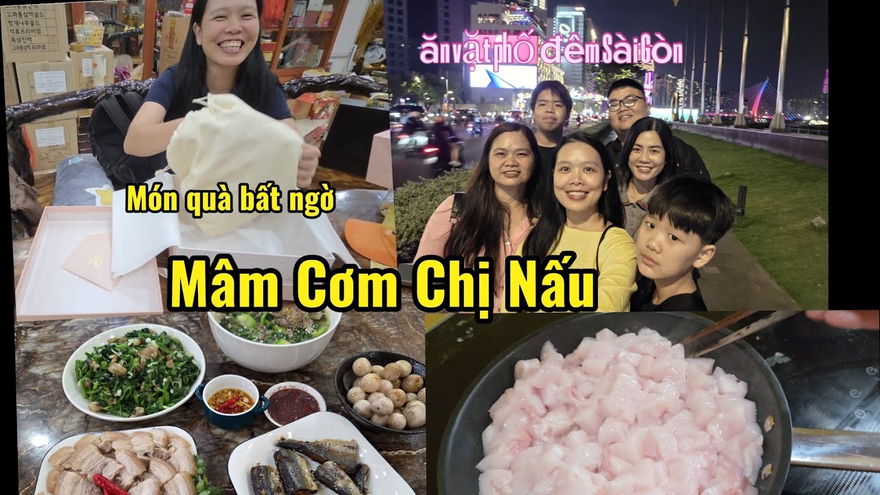 Xúc động với món quà bất ngờ của Tin Mâm cơm chị nấu Ăn vặt đường phố Sài gòn về đêm