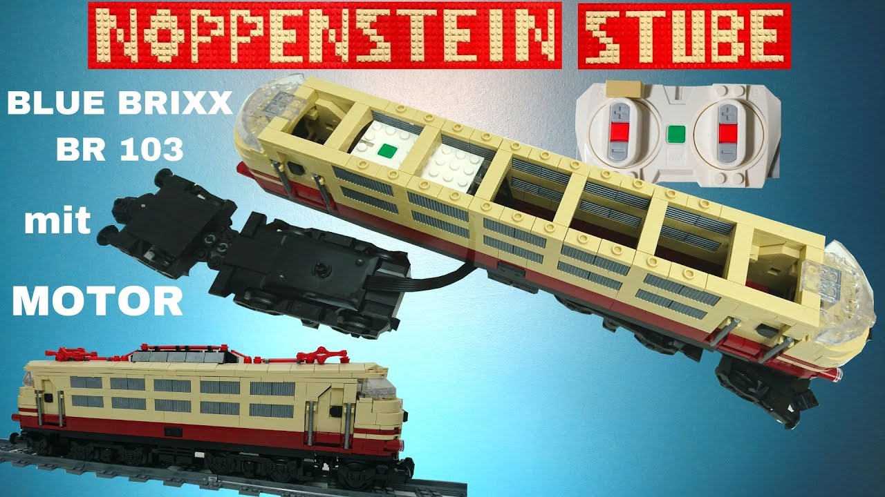 BlueBrixx Rheingold Express BR 103 mit LEGO Powered Up Motor zum laufen gebracht
