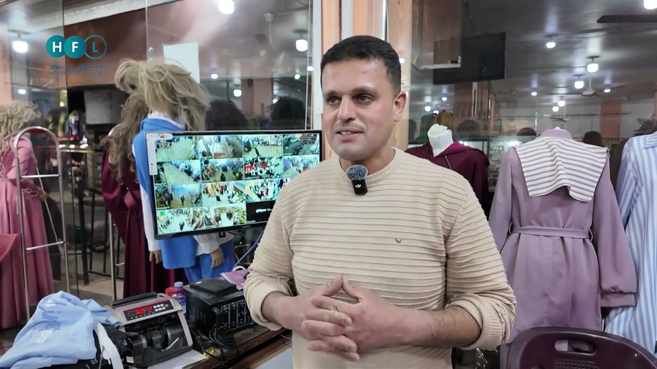 حركة الأسواق في مدينة داعل قبيل عيد الفطر