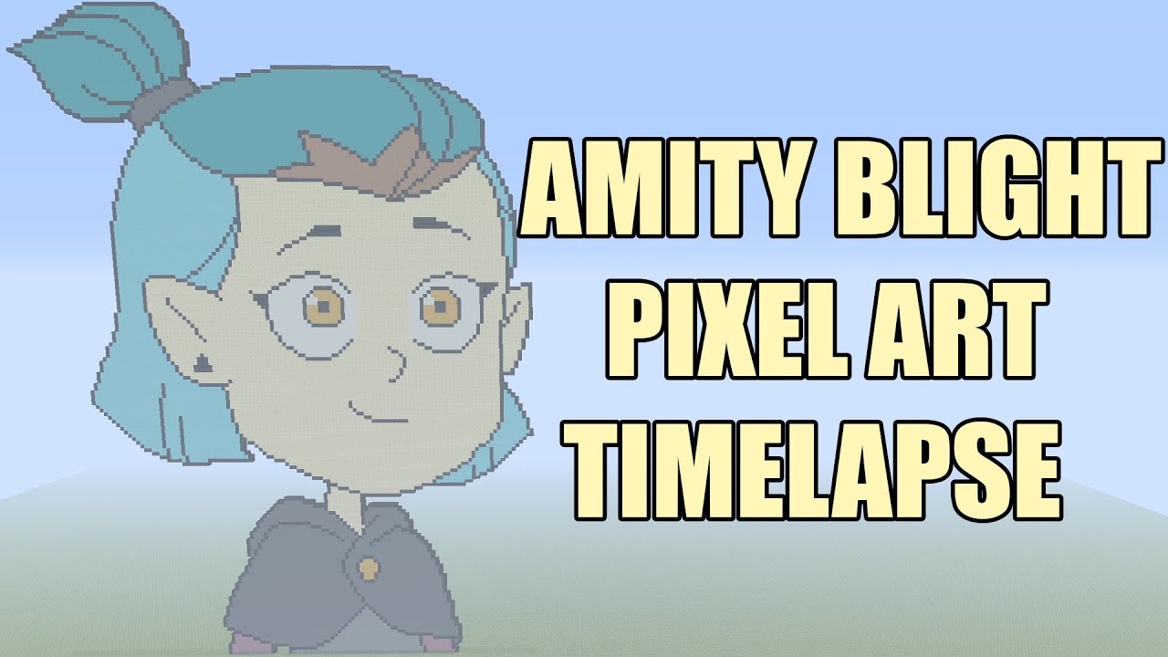 Minecraft Amity Blight Pixel Art Timelapse (The Owl House)