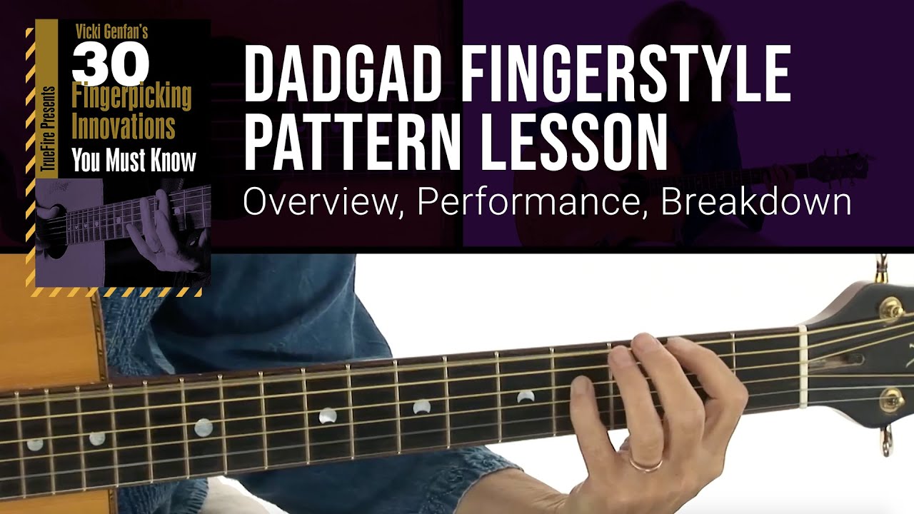 🎶 DADGAD Fingerstyle Pattern Guitar Lesson from Vicki Genfan