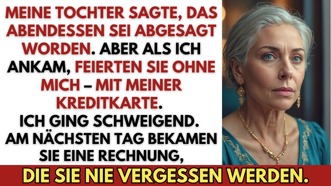 Meine Tochter sagte, das Abendessen sei abgesagt, aber als ich ankam, hatten alle schon gegessen.