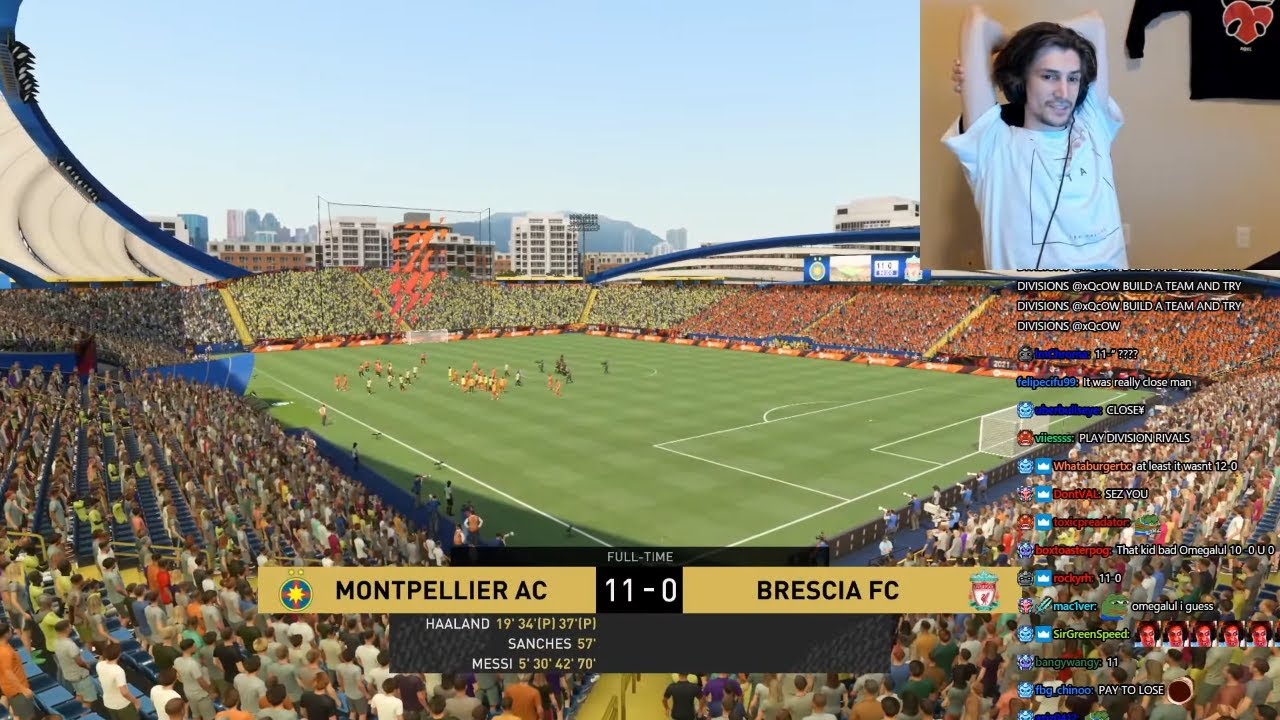 xQc Gets Absolutely Rolled While Playing FIFA 22 (11-0)