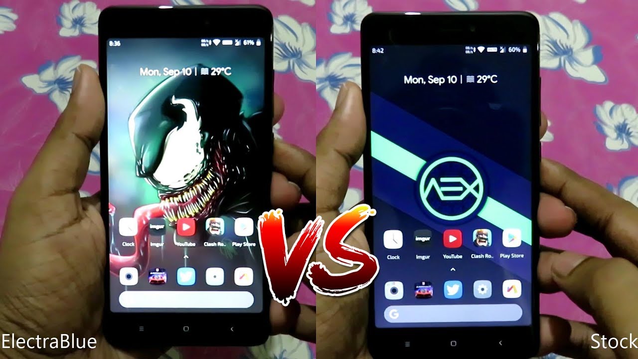 ElectraBlue Kernel (overcloced) vs Stock Kernel Speedtest Comparison on Redmi Note 4