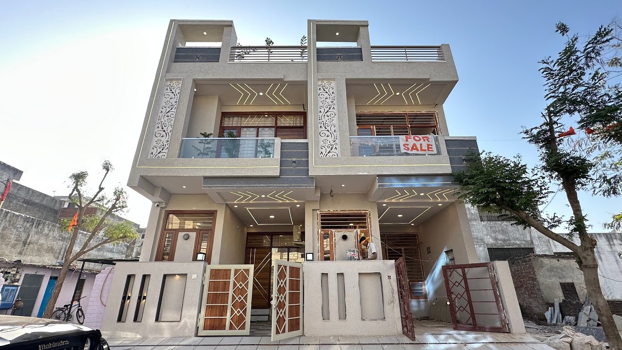 15×50 House design with beautiful interior design | luxury furnished villa in jaipur