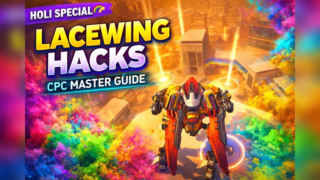 MUST WATCH LACEWING HACKS 🌈🔥 | Holi Special CPC DOMINATION! | Mech Arena