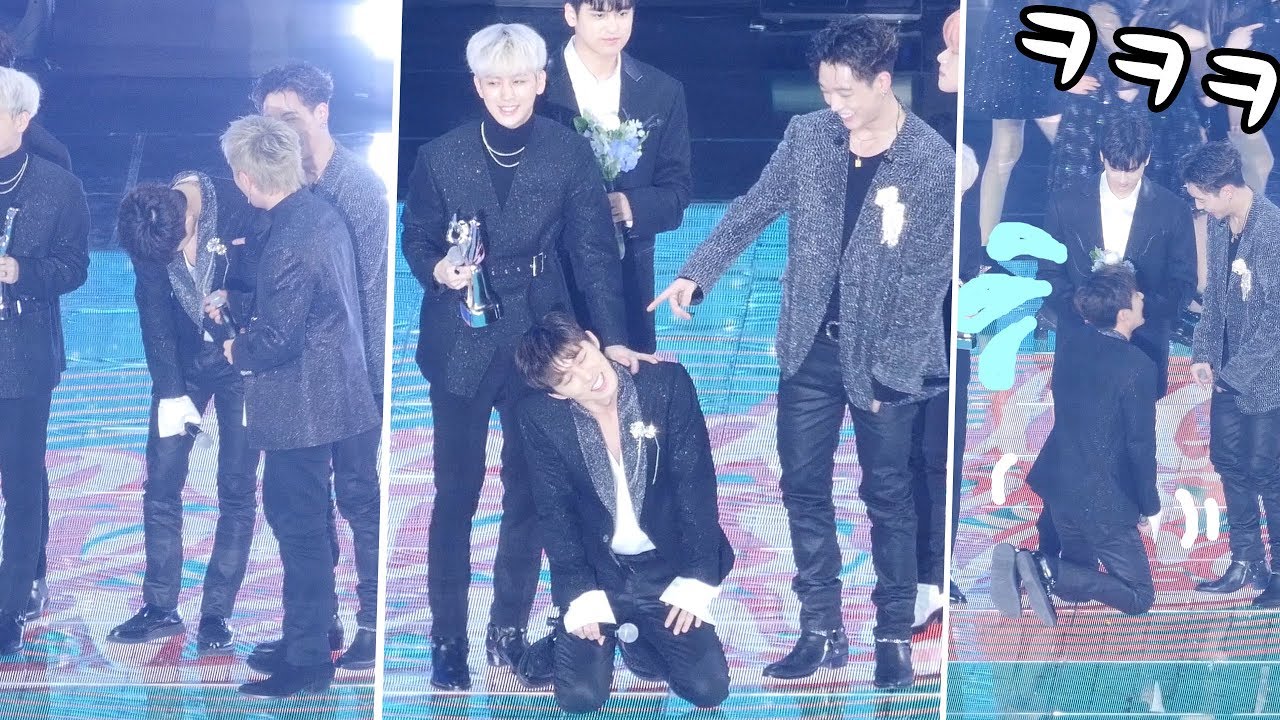대상 받고 다리 풀린 비아이(feat.남대문) B.I, after receive prize : 아이콘 iKON :  : Edited fancam : 고척
