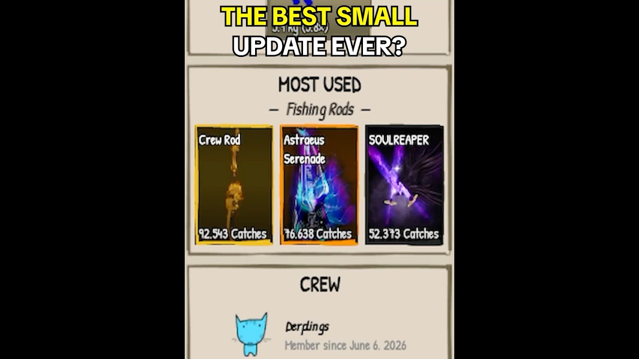 THE BEST SMALL UPDATE EVER 🙏 #fisch #roblox