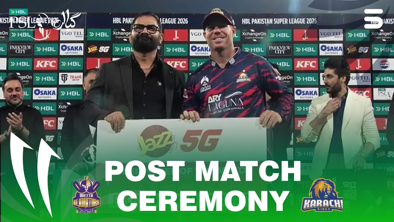 Post Match Ceremony | Quetta Gladiators Vs Karachi Kings | M 2 | HBL PSL 11 2026 | MZB1T
