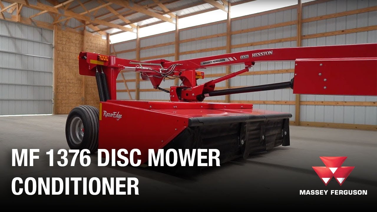 Hesston By Massey Ferguson 1376 Disc Mower Conditioner Walkaround
