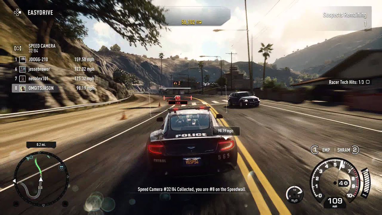 Need for Speed: Rivals - (Cop) Hit 3 Racers with Pursuit Tech & Return to Command Post Camero ZL-1