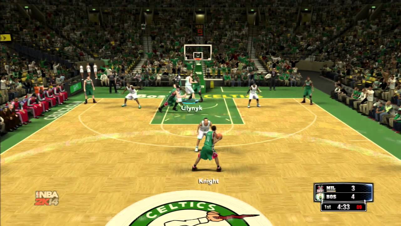 NBA 2K14: геймплей &laquo;Милуоки Бакс&raquo; против &laquo;Бостон Селтикс&raquo;