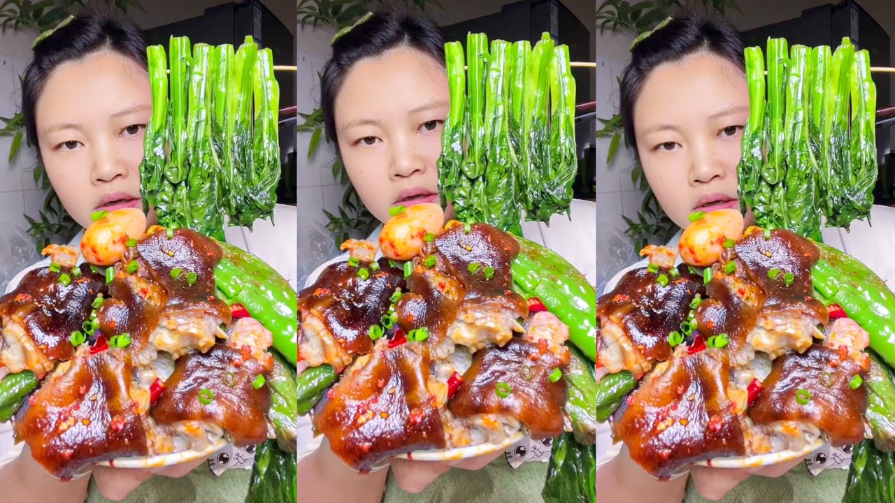 Let&rsquo;s Eat With Jin Braised Pig&rsquo;s Trotter Spicy Food Rural Cooking Eating Show
