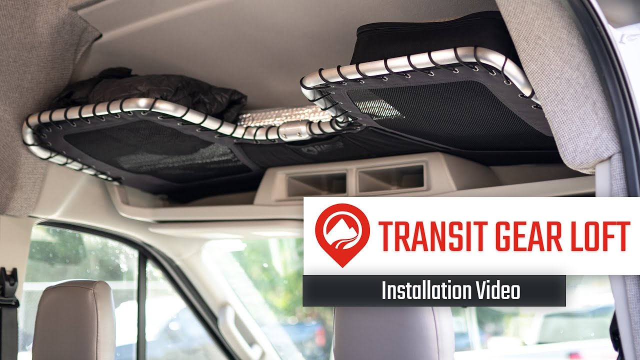 Ford Transit Headliner Overhead Shelf - Install Video